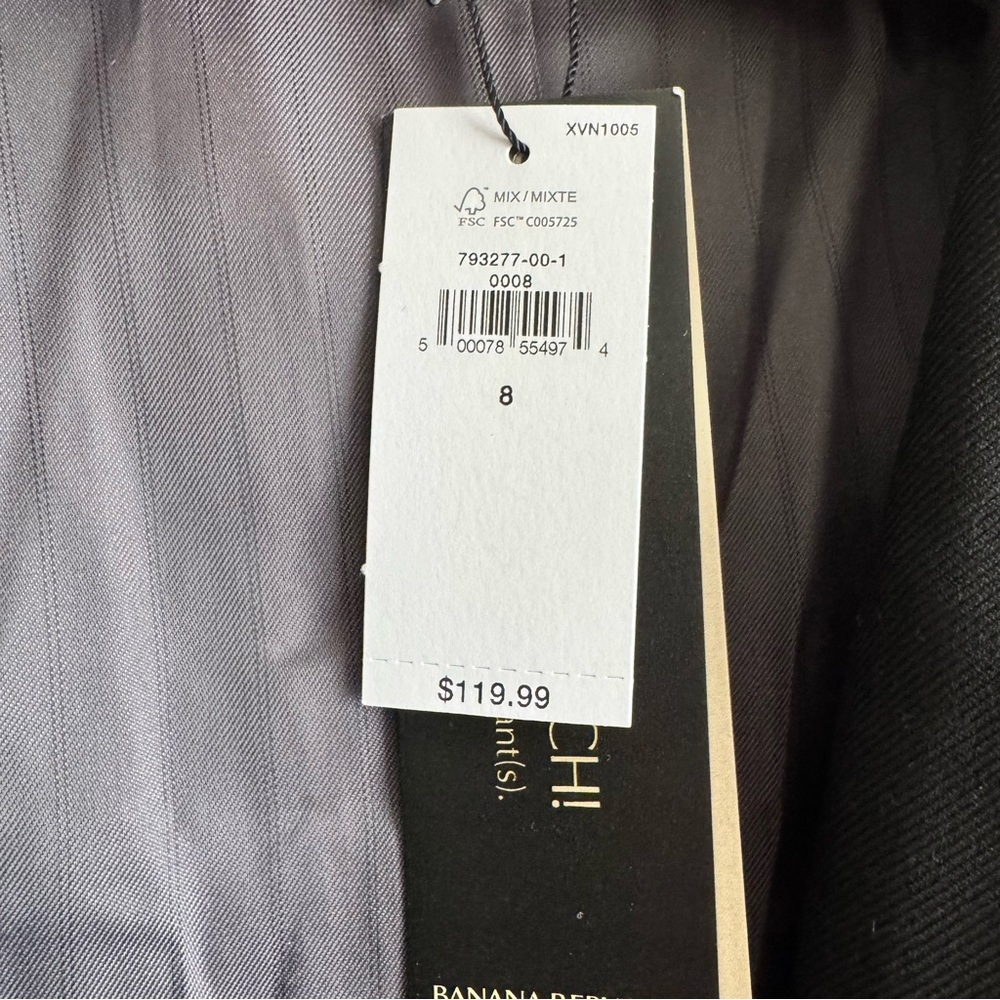 Banana Republic Black Blazer Classic Tailored Suit Jacket - Picture 2 of 6